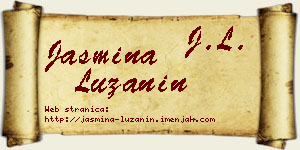 Jasmina Lužanin vizit kartica